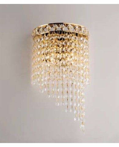 APPLIQUE STILE CONTEMPORANEO CON CRISTALLI FLAMINGO