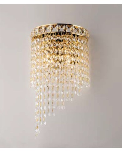 APPLIQUE STILE CONTEMPORANEO CON CRISTALLI FLAMINGO