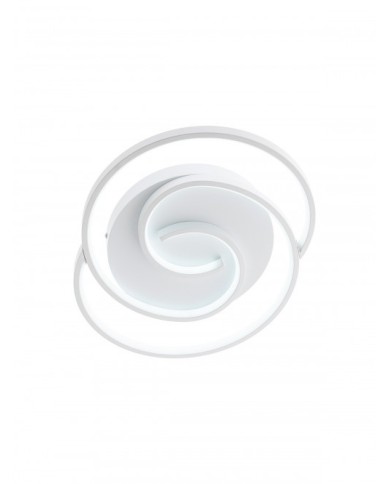 PLAFONIERA STILE MODERNO IN CCT INTERSIA TONDA BIANCO