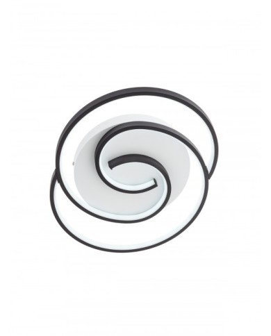 PLAFONIERA STILE MODERNO IN CCT INTERSIA TONDA NERO