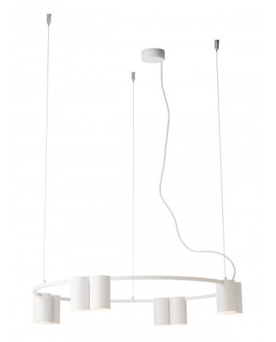 SOSPENSIONE STILE MODERNO MODI SP 6 TONDO BIANCO