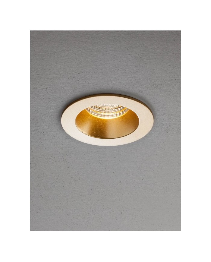 FARETTO AD INCASSO STILE MODERNO MT144 ORO 4000K