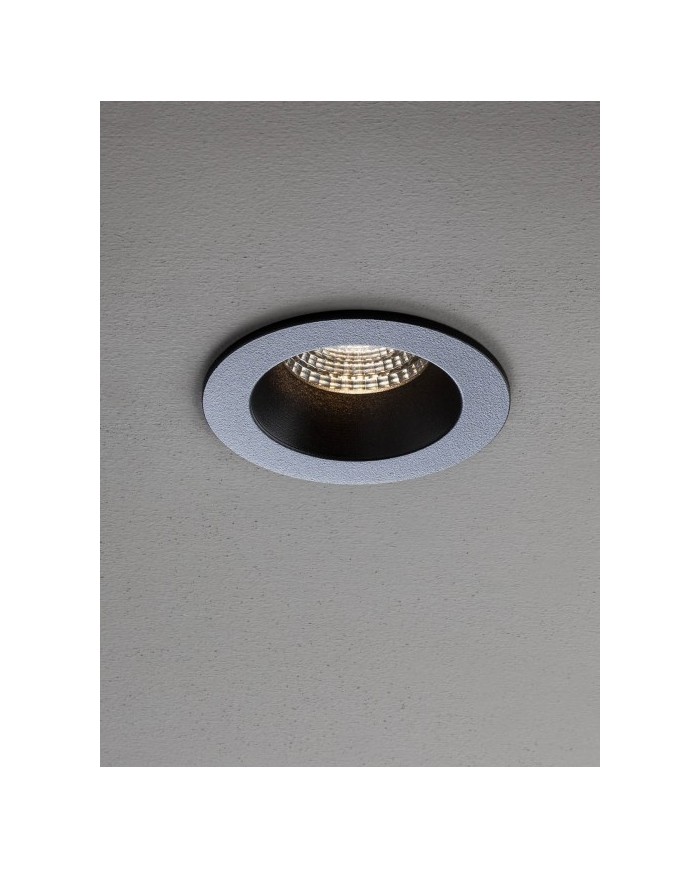 FARETTO AD INCASSO STILE MODERNO MT144 NERO 4000K