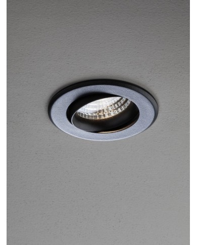 FARETTO AD INCASSO STILE MODERNO MT145 NERO 4000K