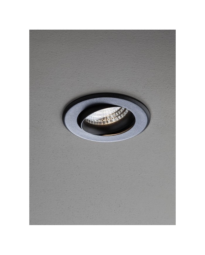 FARETTO AD INCASSO STILE MODERNO MT145 NERO 3000K