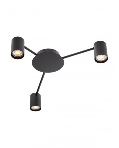 PLAFONIERA STILE MODERNO NOA PL P NERO