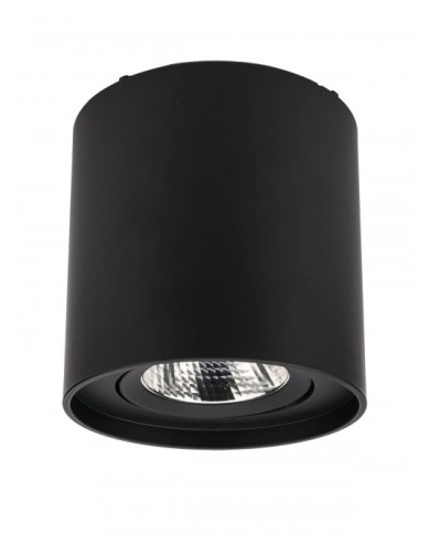 PLAFONIERA DA SOFFITTO STILE MODERNO PC01 TOND NERO 3000K