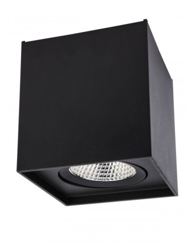 PLAFONIERA DA SOFFITTO STILE MODERNO PC01 Q NERO 4000K