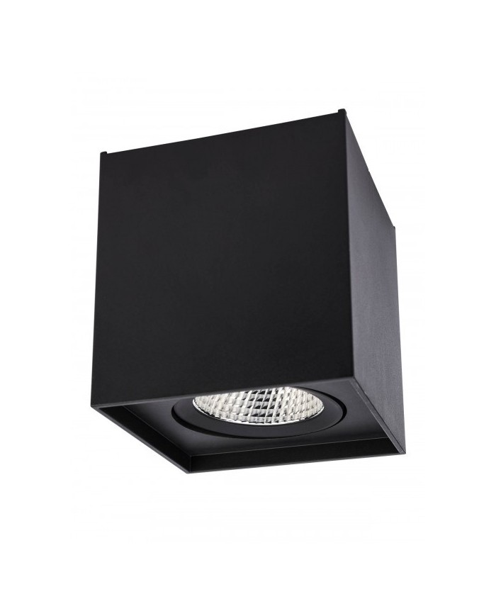 PLAFONIERA DA SOFFITTO STILE MODERNO PC01 Q NERO 4000K