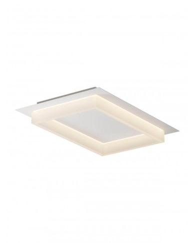 PLAFONIERA STILE MODERNO PERIMETRO M RETT BIANCO