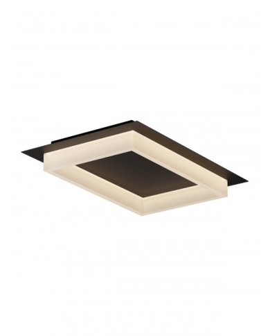 PLAFONIERA STILE MODERNO PERIMETRO M RETT NERO