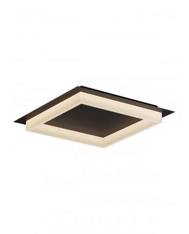 PLAFONIERA STILE MODERNO PERIMETRO M Q NERO