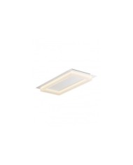PLAFONIERA STILE MODERNO PERIMETRO G RETT BIANCO