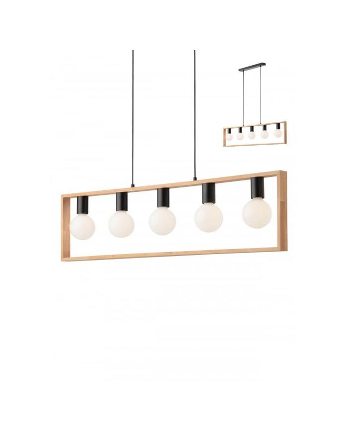 SOSPENSIONE STILE MODERNO CONTEMPORANEO TIMBER SP5