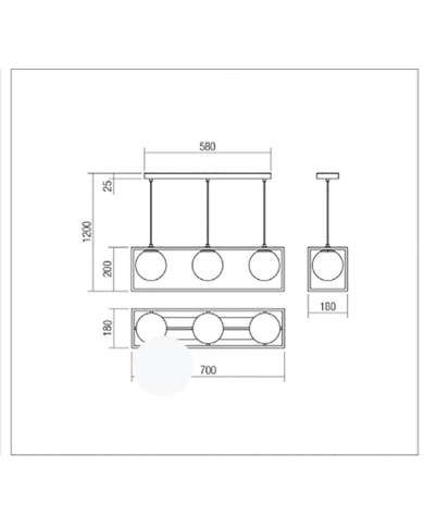 SOSPENSIONE STILE MODERNO CONTEMPORANEO ZODIAC