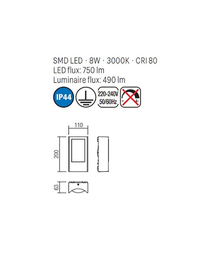 APPLIQUE PER ESTERNO WARP AP