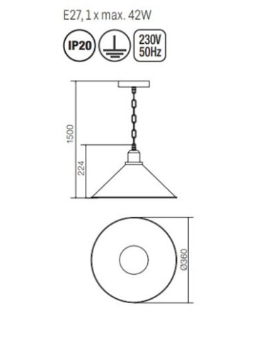 SOSPENSIONE STILE CONTEMPORANEA VERNER