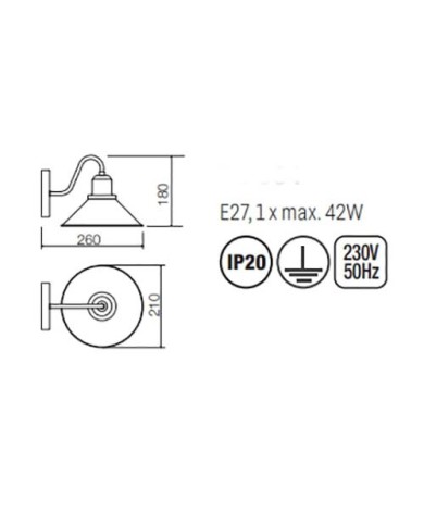 APPLIQUE STILE CONTEMPORANEO VERNER AP