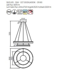 SOSPENSIONE STILE MODERNO VALDIS G BIANCO