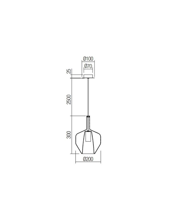 SOSPENSIONE STILE MODERNO TRESOR SP 20 RAME