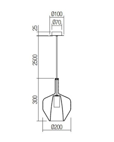 SOSPENSIONE STILE MODERNO TRESOR SP 20 TRASP