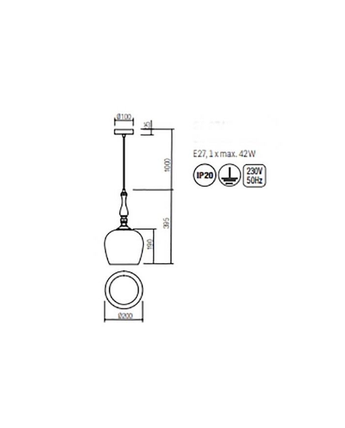 SOSPENSIONE STILE MODERNO TOLL SP1