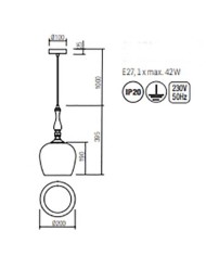 SOSPENSIONE STILE MODERNO TOLL SP1