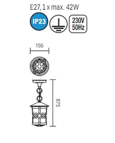 SOSPENSIONE PER ESTERNO STILE CONTEMPORANEO