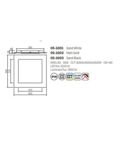 PLAFONIERA STILE MODERNO TATAMI G