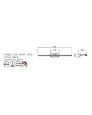 APPLIQUE STILE MODERNO PER SPECCHI STEAM BIANCO