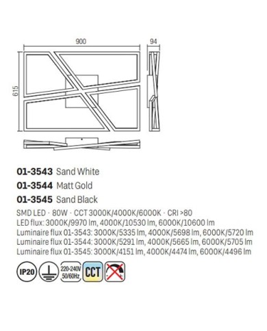 PLAFONIERA STILE MODERNO SLASH G BIANCO