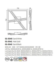 PLAFONIERA STILE MODERNO SLASH M ORO