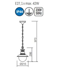 SOSPENSIONE PER ESTERNO STILE CONTEMPORANEO SCOTT