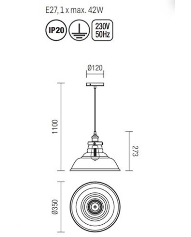 SOSPENSIONE STILE MODERNO SAVILLE SP1