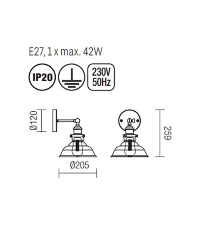 APPLIQUE STILE MODERNO SAVILLE AP1