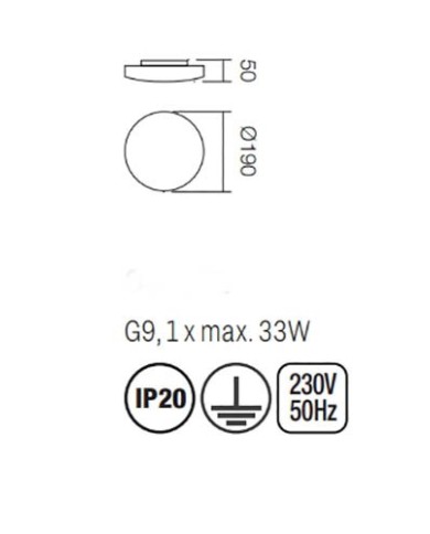 PLAFONIERA STILE MODERNO RONDO PL P