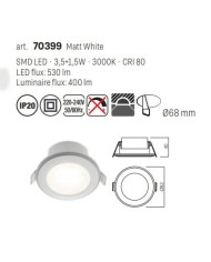 FARETTO DA INCASSO STILE MODERNO PT 05 3000K  P