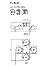 PLAFONIERA STILE MODERNO CONTEMPORANEO POOH PL4