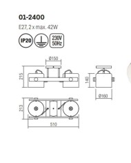 PLAFONIERA STILE MODERNO CONTEMPORANEO POOH PL2