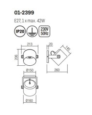 APPLIQUE STILE MODERNO CONTEMPORANEO POOH AP1