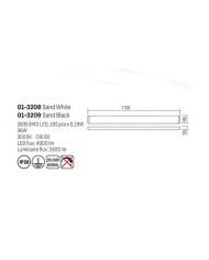 APPLIQUE STILE MODERNO PEPAS AP G BCO