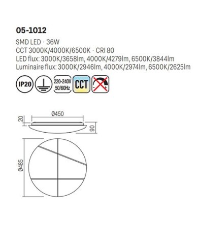 PLAFONIERA STILE MODERNO NELLA IN CCT  G