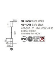 SOSPENSIONE IN STILE MODERNO NAKU BIANCO