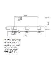 SOSPENSIONE STILE MODERNO MODI SP7 LINE