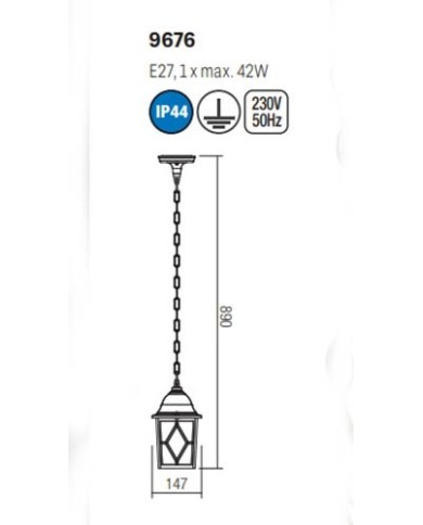 LAMPADA DA TERRA PER ESTERNO STILE CONTEMPORANEO MELTON