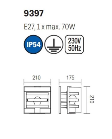 APPLIQUE PER ESTERNO STILE CONTEMPORANEO MARANO