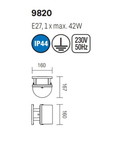 APPLIQUE PER ESTERNO STILE CONTEMPORANEO MARANO B