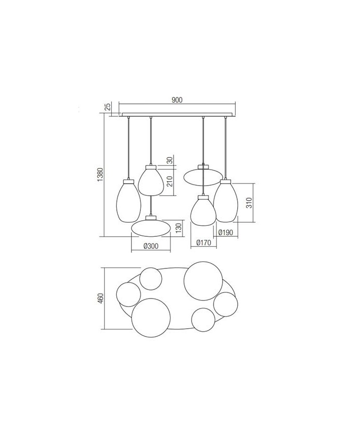 SOSPENSIONE STILE MODERNO LUKE SP6