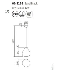 SOSPENSIONE STILE MODERNO LUKE SP1