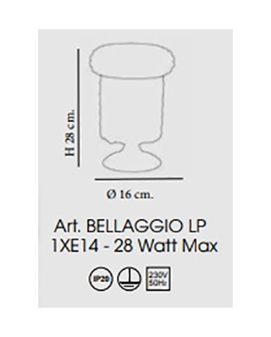 LUMETTO STILE CONTEMPORANEO BELLAGGIO LP